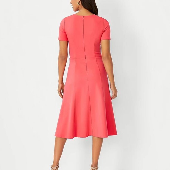 Ann Taylor Short Sleeve Flare Dress NWT - Picture 2 of 12